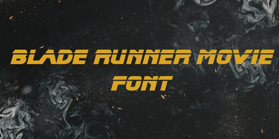 Fonte Blade Runner Movie Font