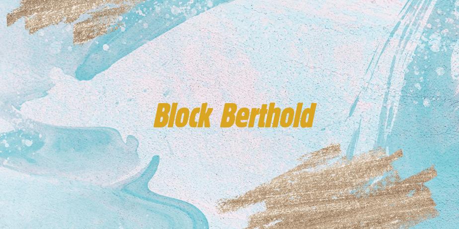 Fonte Block Berthold