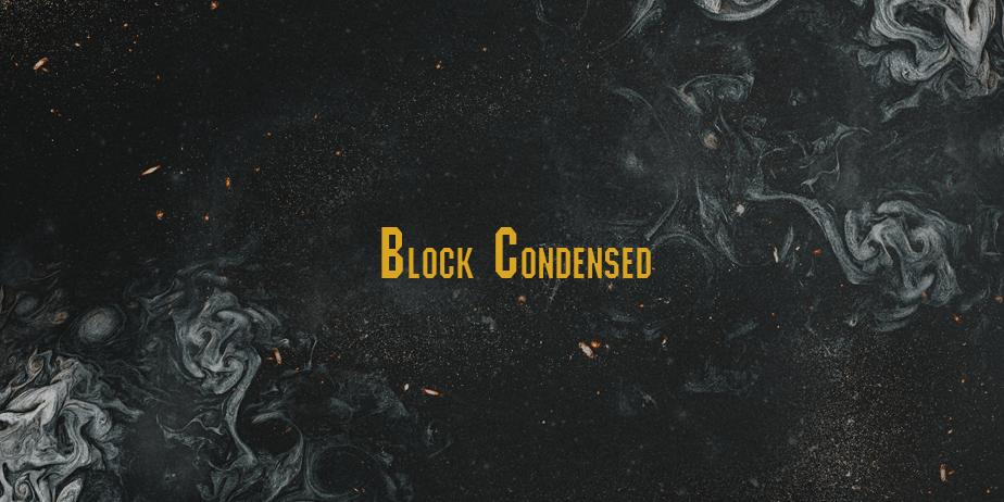 Fonte Block Condensed