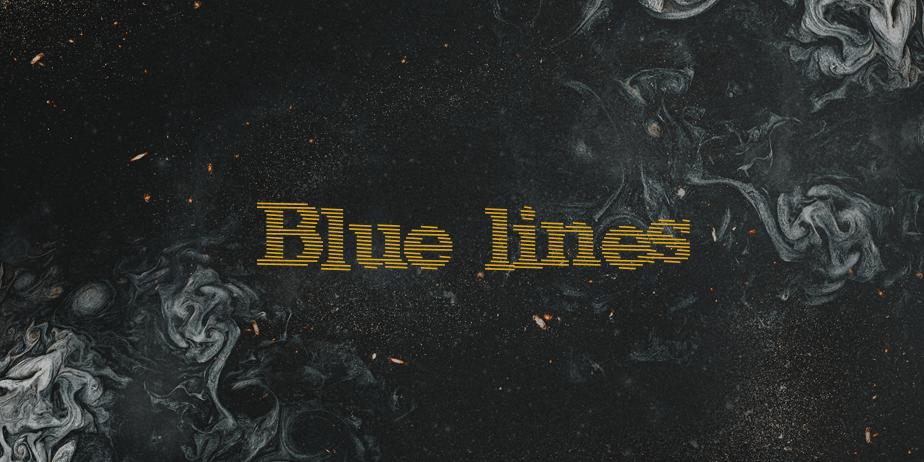 Fonte Blue lines