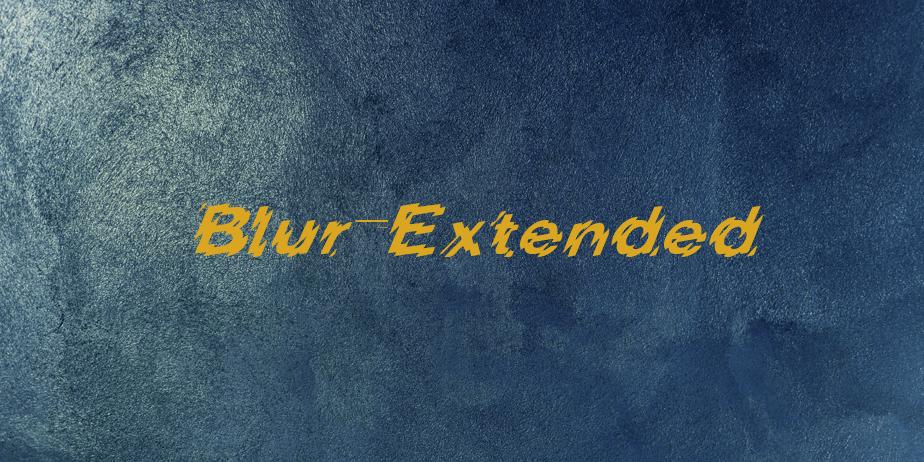 Fonte Blur-Extended