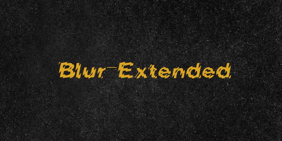 Fonte Blur-Extended