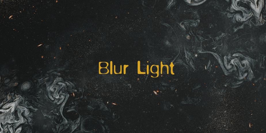 Fonte Blur Light