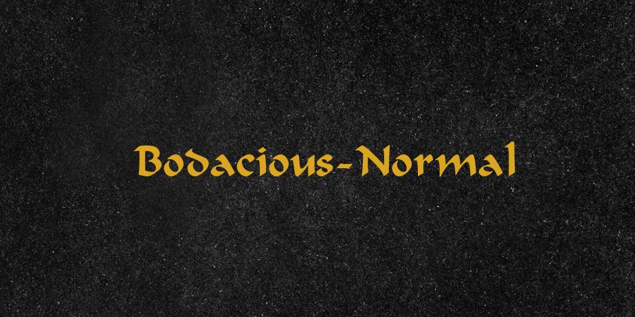 Fonte Bodacious-Normal