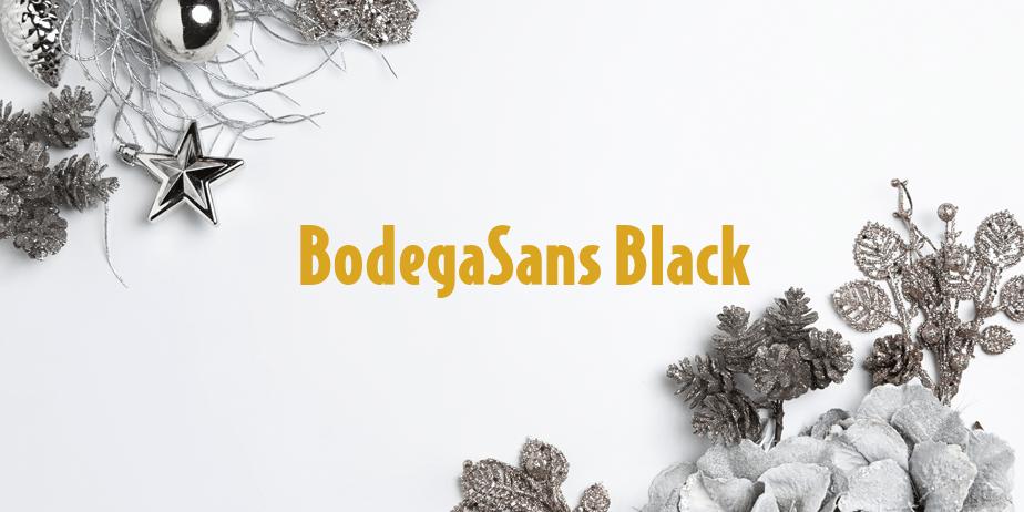 Fonte BodegaSans Black