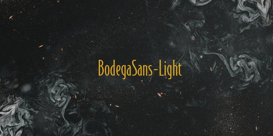 Fonte BodegaSans-Light