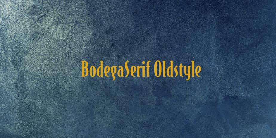 Fonte BodegaSerif Oldstyle