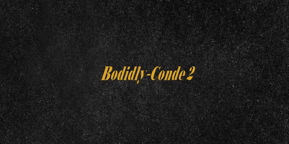 Fonte Bodidly-Conde 2