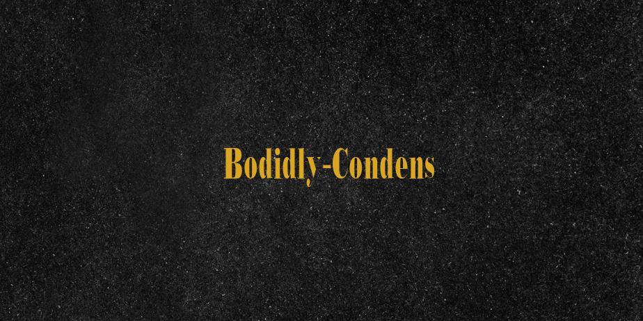 Fonte Bodidly-Condens