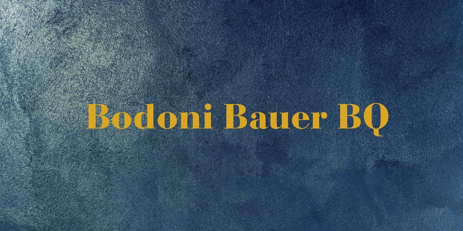 Fonte Bodoni Bauer BQ