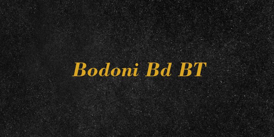 Fonte Bodoni Bd BT