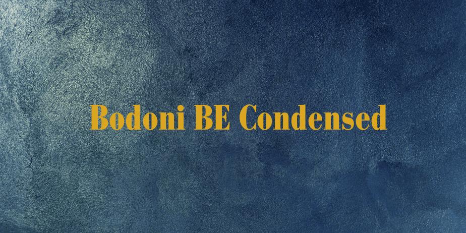 Fonte Bodoni BE Condensed