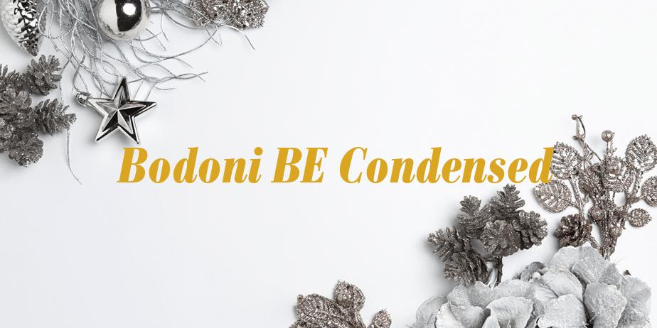 Fonte Bodoni BE Condensed