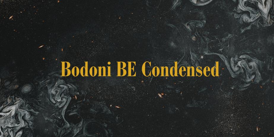 Fonte Bodoni BE Condensed