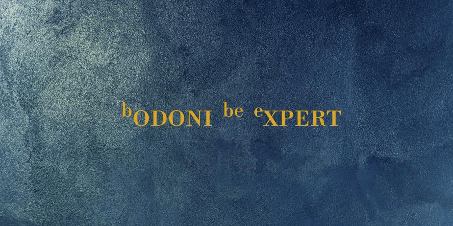 Fonte Bodoni BE Expert