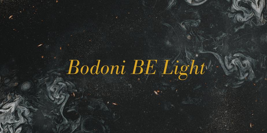 Fonte Bodoni BE Light