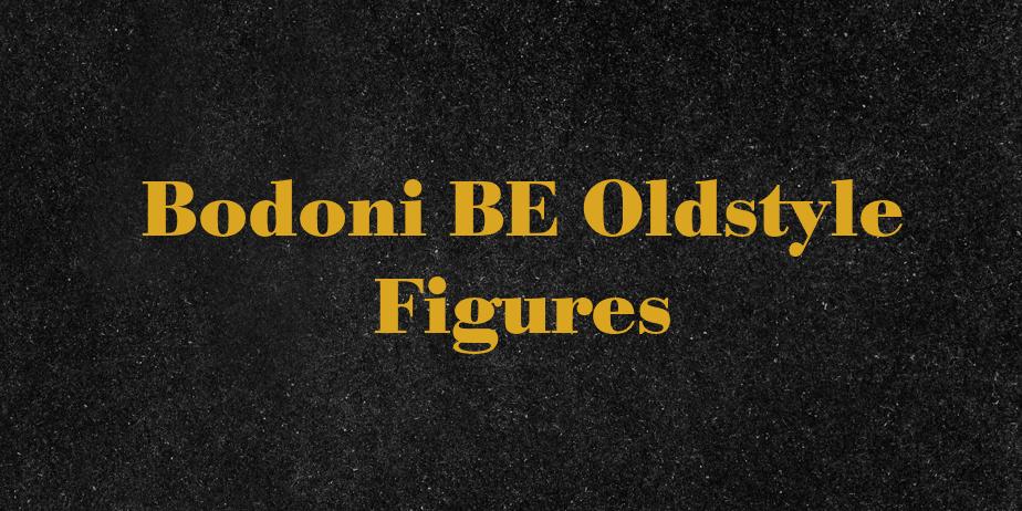 Fonte Bodoni BE Oldstyle Figures