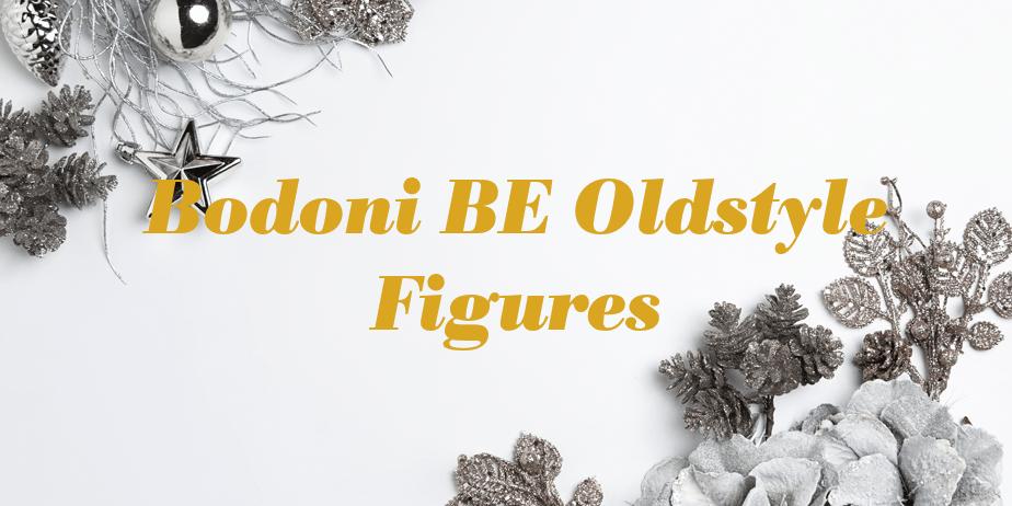 Fonte Bodoni BE Oldstyle Figures