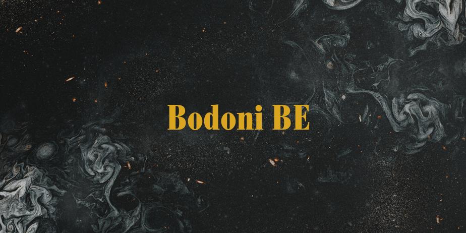 Fonte Bodoni BE