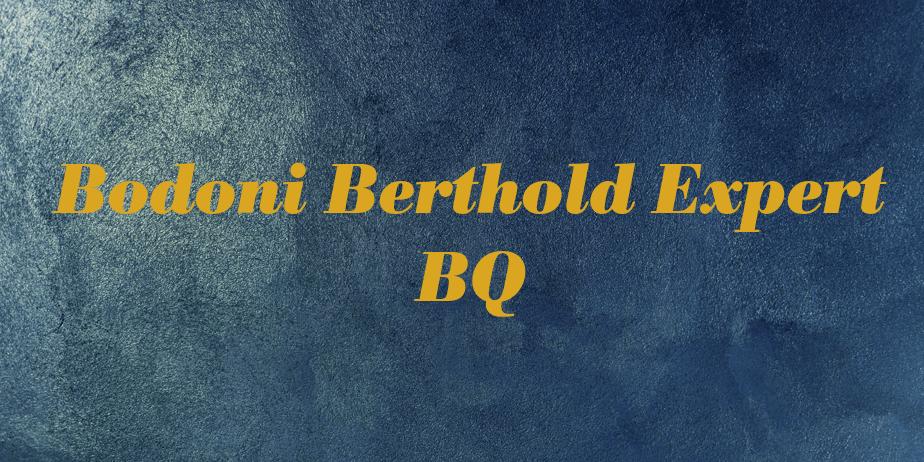 Fonte Bodoni Berthold Expert BQ