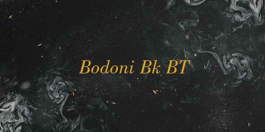 Fonte Bodoni Bk BT