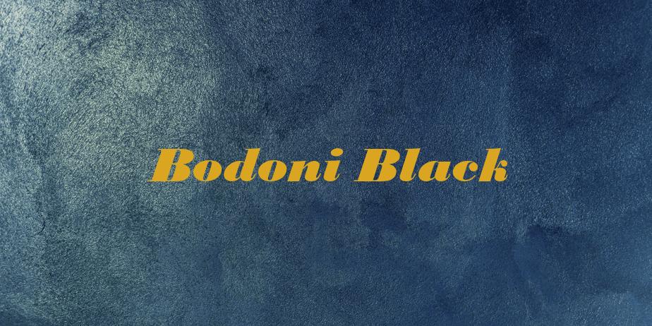 Fonte Bodoni Black