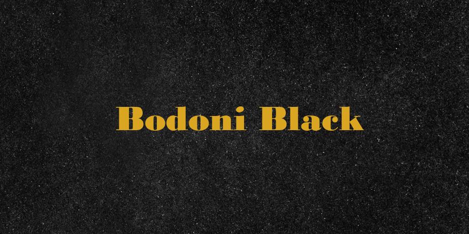 Fonte Bodoni Black