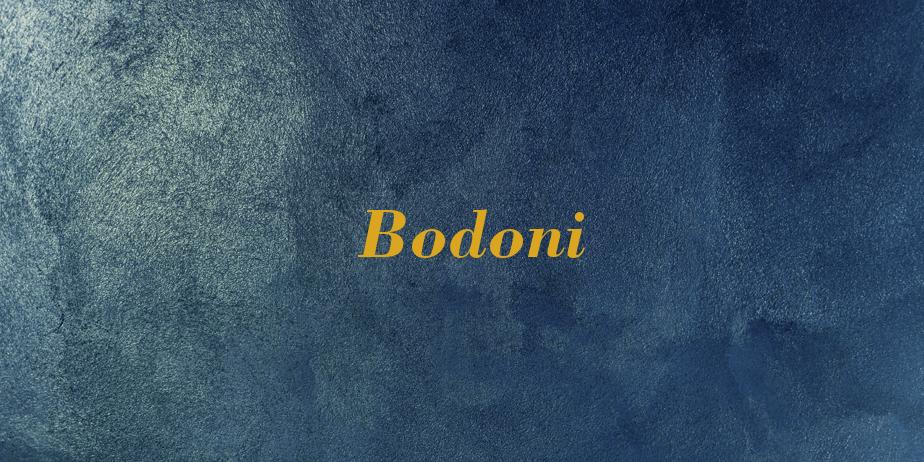 Fonte Bodoni