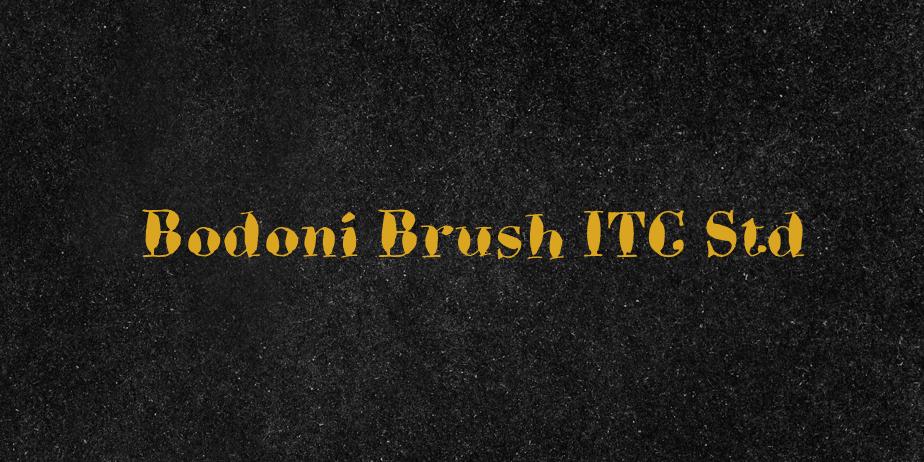 Fonte Bodoni Brush ITC Std