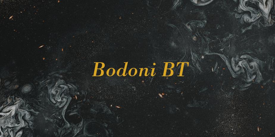 Fonte Bodoni BT