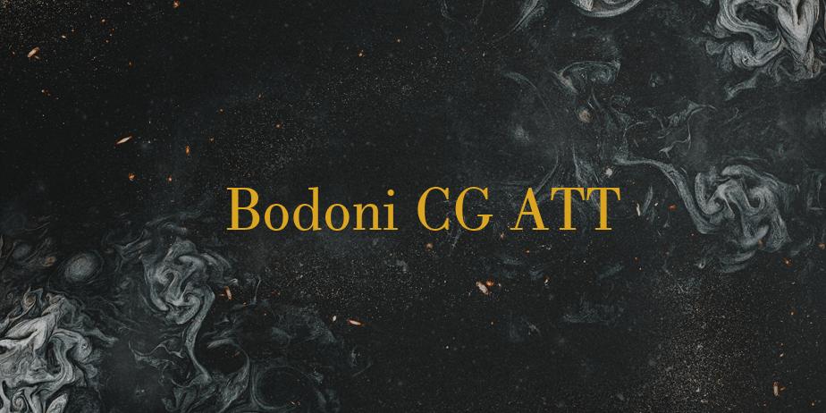 Fonte Bodoni CG ATT