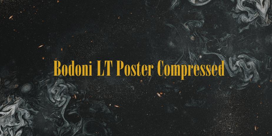 Fonte Bodoni LT Poster Compressed