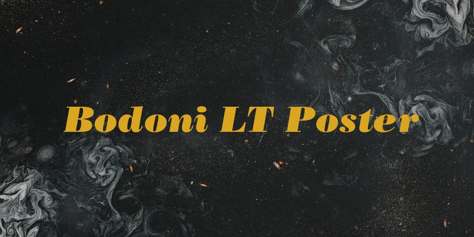 Fonte Bodoni LT Poster