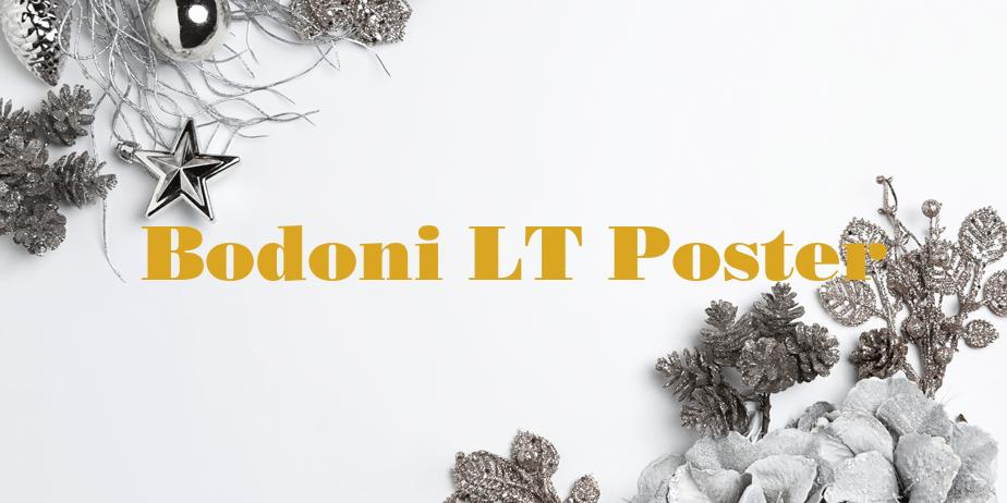 Fonte Bodoni LT Poster