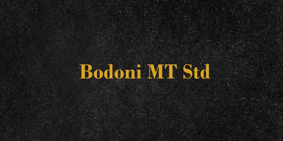 Fonte Bodoni MT Std