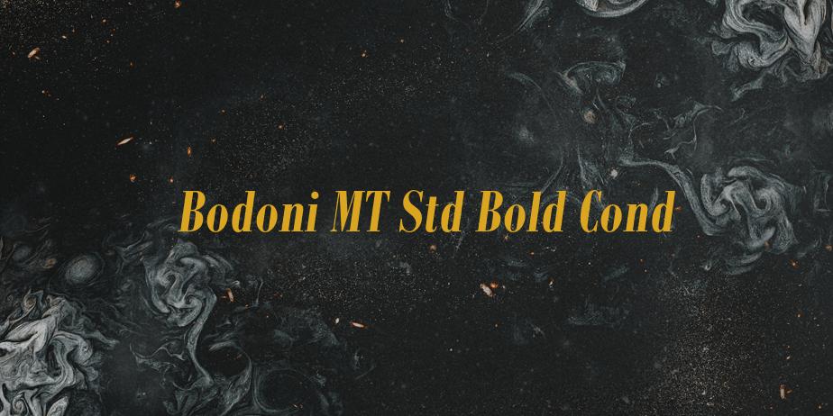 Fonte Bodoni MT Std Bold Cond