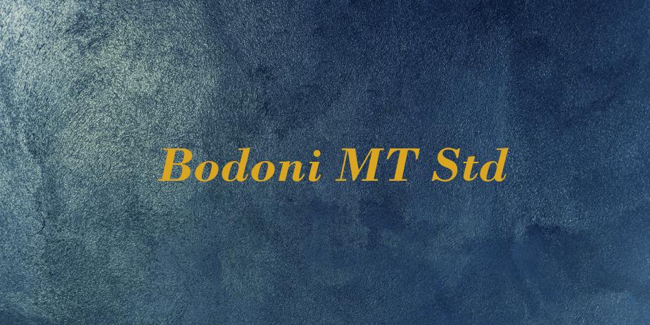 Fonte Bodoni MT Std