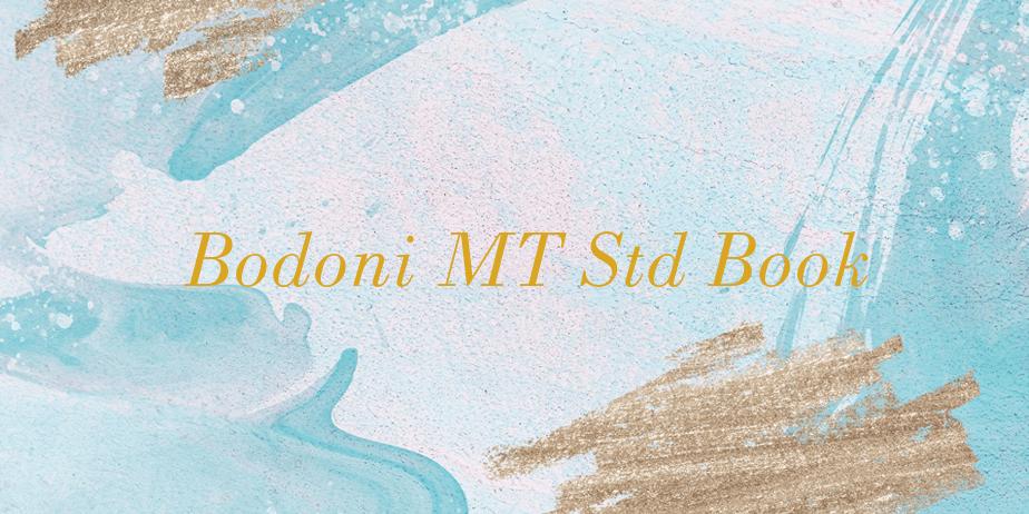 Fonte Bodoni MT Std Book