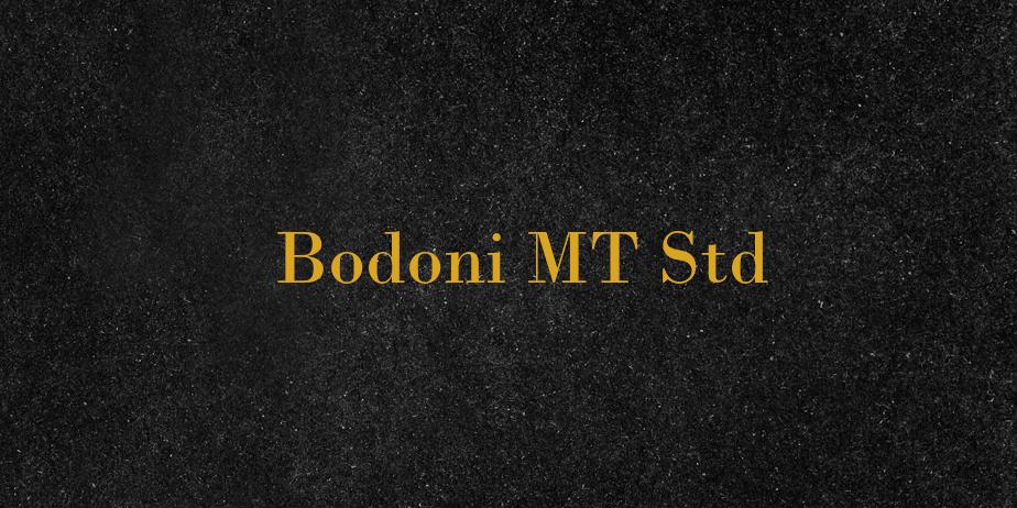 Fonte Bodoni MT Std