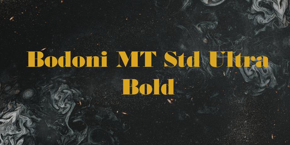 Fonte Bodoni MT Std Ultra Bold