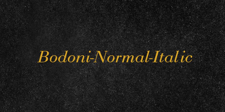 Fonte Bodoni-Normal-Italic