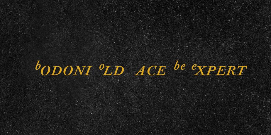 Fonte Bodoni Old Face BE Expert