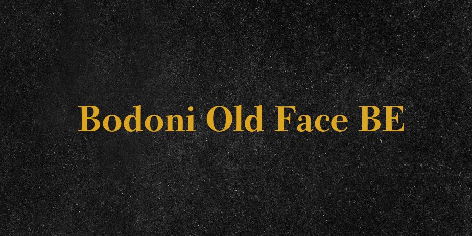 Fonte Bodoni Old Face BE