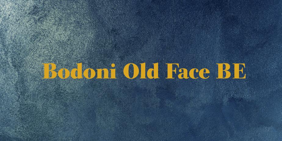 Fonte Bodoni Old Face BE