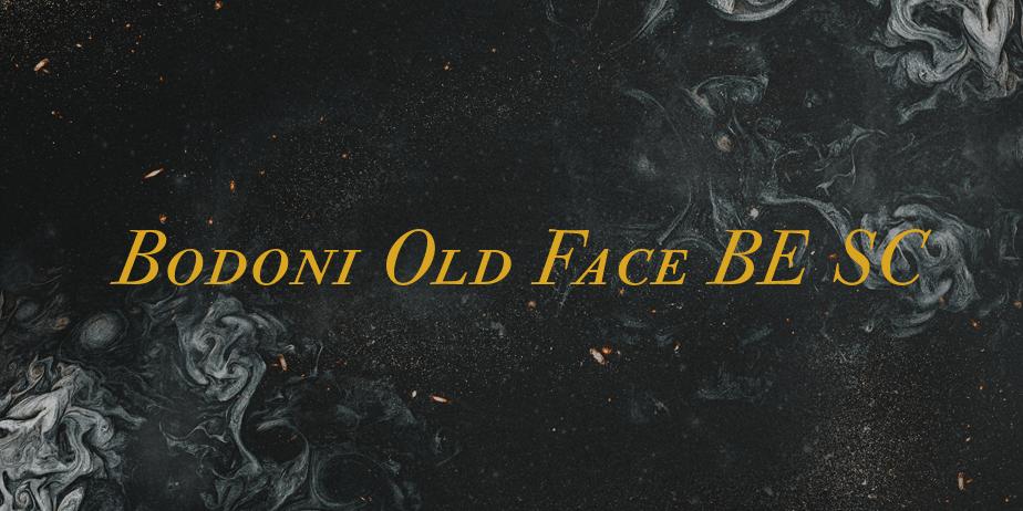 Fonte Bodoni Old Face BE SC