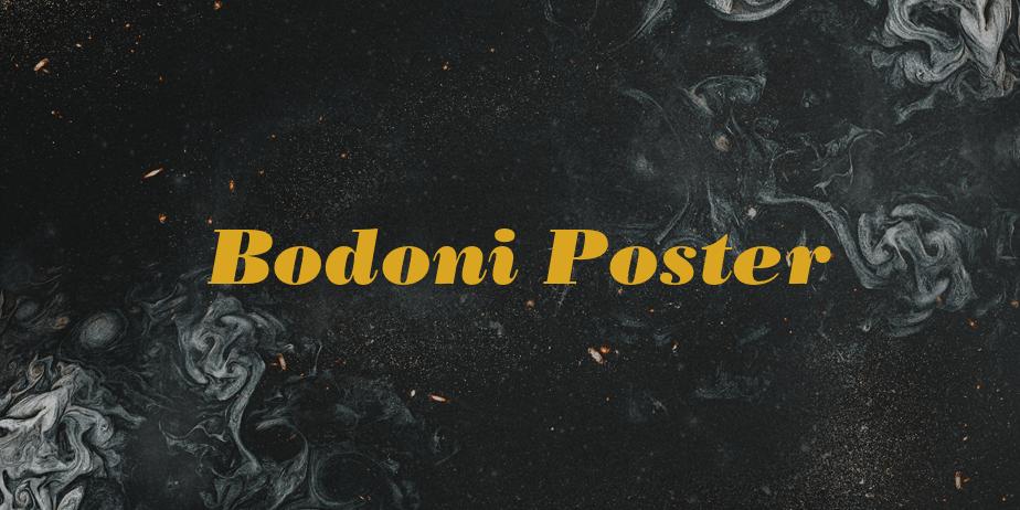 Fonte Bodoni Poster