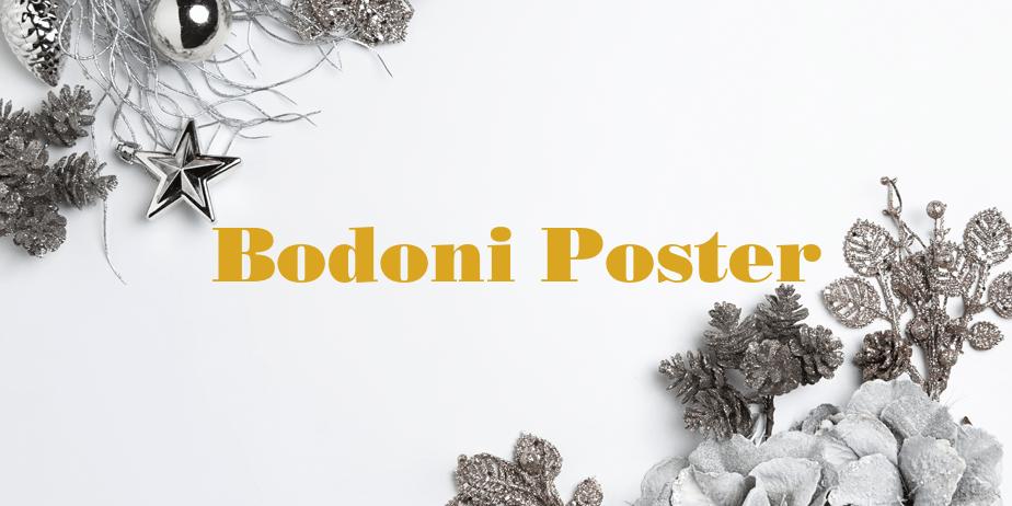 Fonte Bodoni Poster