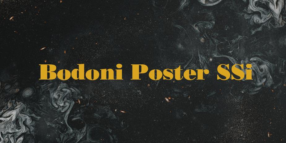 Fonte Bodoni Poster SSi