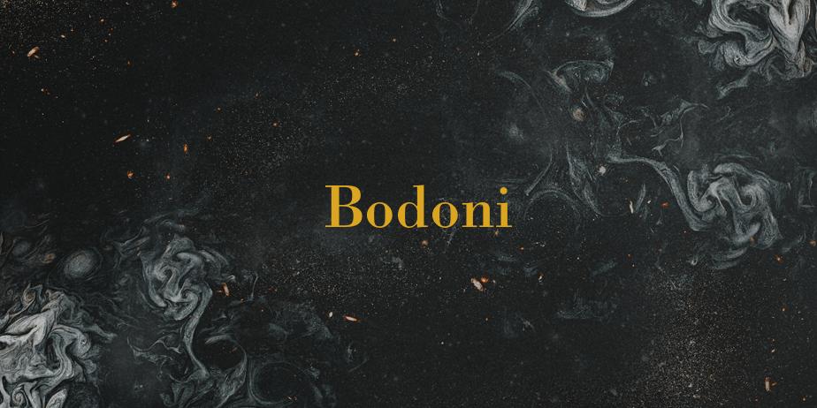 Fonte Bodoni