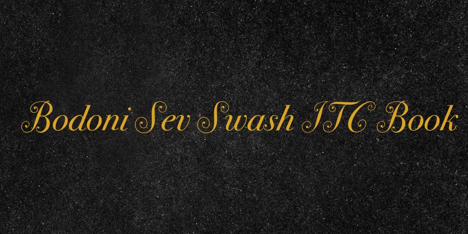 Fonte Bodoni Sev Swash ITC Book